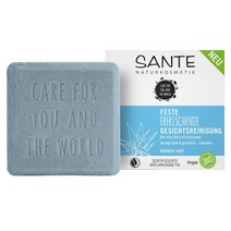 SANTE 상떼 리프레싱 페이셜 클렌징비누 오가닉 알로에베라 앤 치아씨드