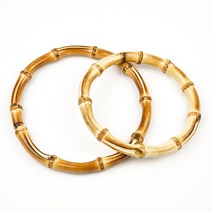 천연 대나무 가방손잡이 라탄 고급명품백 제작만들기 DIY 가죽공예 핸들 수예용품 소품 부자재, A 대형