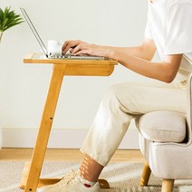 라탄디자인 원목 사이드테이블 클래식매거진랙, 다크브라운
