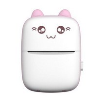 라벨기 포토프린터 블루투스 휴대용 흑백인쇄, 핑크