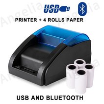 UV 인쇄기 프린터 데스크톱 POS USB 블루투스 열전사 영수증 프린터 점 고속 인쇄 윈도우 안드로이드 맥 시, 04 4 paper_01 EU 플러그
