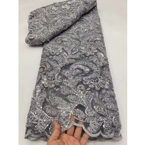 인도원단 아프리카 레이스 원단 웨딩 YYZ892 최신 골드 인도 사리 튤 스팽글, 03 3_01 5 码