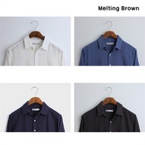 로즈블로썸 멜팅브라운 남성 무지 셔츠 남자 캐주얼 가을 셔츠 (9077323)