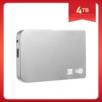 외장하드1tb 외장하드500GB ssd외장하드 1TB 휴대용 Ssd 500GB 저장 솔리드 스테이트 디스크 유형-C 노트북, 27 Silver 4TB, 한개옵션1
