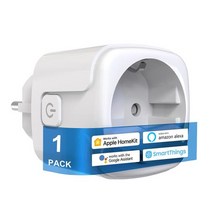 OFFONG EU WiFi 스마트 플러그 Apple Tuya Smart Life Smartthings homekit 스마트 홈 오토메이션용, 한개옵션1, 한개옵션0