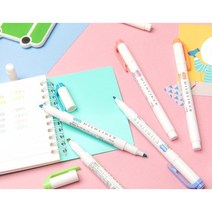 제브라 마일드라이너 마카 2p + 사라사 클립 볼펜 0.4mm 2p 세트, 다크그레이(마일드라이너), 검정(볼펜), 1세트