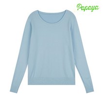 파파야 PAPAYA 레이온 BASIC KNIT PNKUKT203A