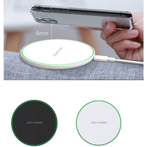 스마트 슬림형 초고속 아이폰 삼성 무선충전패드, 블랙