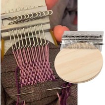 미니직조기 위빙 직조틀 양말목 베틀 수편기 위빙틀 14/28 핀 Speedweve DIY 의류 봉제 작은 Loom 멘더 Dar, 01 10 Pin, 1개