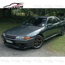 OE 스타일 프론트 범퍼 그릴 89-94 스카이 라인 R32 GTR 자동차 라디에이터 Cabon 섬유 전면 공기 흡입구, 03 Unpainted Glassfiber