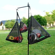 설거지 보관망 그릇 메쉬망 식기건조망 캠핑장 물기제거 수납망 백패킹용 배낭여행 물빠짐, 1개, L