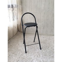 접이식 의자 홈바 아일랜드 바텐 간이 스툴 60cm, 16_60cm시팅하이블랙