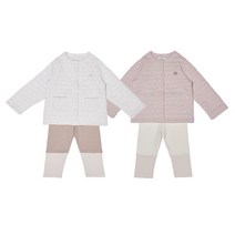 [밍크뮤]SC 쌍둥이선물 2종세트 엔젤이중지상하복 (33A1261007) 2023FW 신생아선물 백일돌선물 3세까지