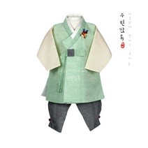 (1~15세)강희남아한복 민트쾌자