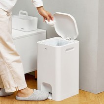 제이와이홀딩스 20리터 종량제 쓰레기통 페달식 모던 휴지통, 민트