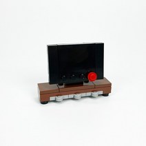 레고 호환 블럭 MOC 시티 하우스 빌딩 블록 부품 크리에이터 가구 DIY 친구 액세서리 어린이 선물용 장난감 조립, [21] TV
