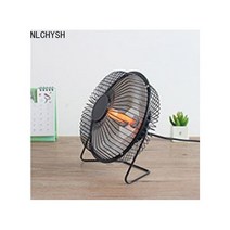 사무용온풍기 미니히터 휴대용 전기 히터 220V 미니 홈 팬 핸디 따뜻한 사무실 데스크탑 난방 200W 빠른 열 온도 조절기, Black_4 inch | 미국