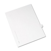 Avery Individual Legal Exhibit Dividers Allstate Style H Side Tab 8.5 x 11 inches Pack of 25 (8, 1
