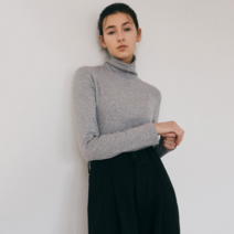 얀써틴 MODERN TURTLENECK KNIT_GRAY (9390460)