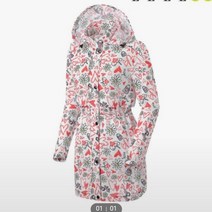 엘르골프 프린트 긴기장 점퍼 6G21308-1