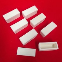 알루미나 커런덤 도가니 50x20x20mm 직사각형 커런덤 도가니(뚜껑 포함) al2o3 세라믹 도가니, 50x20x20mm 1개