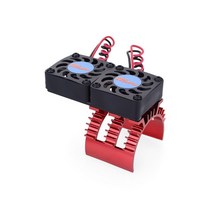 4륜구동오프로드rc카 고속주행 SURPASS HOBBY-모터 냉각 팬 30mm 방열판 1/10 Rc 자동차 지원 540 브러시, 04 double red