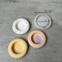 실리콘몰드 수제 석고 시멘트 금형라운드 양초 항아리 콘크리트 금형 DIY 수제 향수 왁스 보관 상자 시멘, 11 round