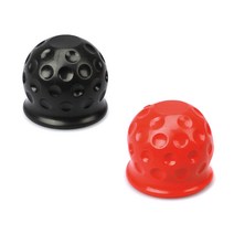 카라반 견인볼 히치 토우볼 커버 캡 50mm 2인치 캠핑카 캠핑트레일러 부품 용품, 고무(레드)