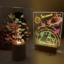 [혼합키트] 원통 USB12cm 컬러 마카펜 아크릴 무드등 만들기 DIY 재료 혼합구성 집콕놀이 공예체험재료 체험행사키트 취미 선물, 혼합키트02