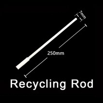 학교교육 PTFE 자석 교반기 교반 막대 기어 모양 구형 십자형 삼각형 재활용 흰색 1 개, R7x250mm-1pcs