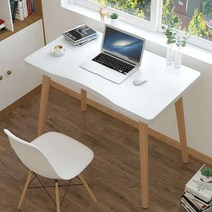 SET 상품_ DIY 책상 의자 공부 독서실 학원 서재 컴퓨터 노트북 보조 책상 1인용 테이블 조립식 간이, 화이트 의자 SET