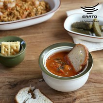 에라토 허니볼 그라탕기 작은면기 덮밥기 오븐그릇 스프볼 요거트 2size 2color, M 사이즈, 올리브 그린