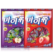 크라운 마이쮸 포도 사과 딸기 복숭아 혼합 284g x2봉 / 대용량