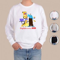 소확행 맨투맨 아토 인플루언서 행복 디자인셔츠 후드티