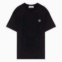 스톤아일랜드 (당일) 22FW 와펜 패치 체스트 로고 블랙 반팔 티셔츠 101524113 A0029
