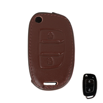 바이어블 현대 포터2 2버튼 폴딩 키 케이스 VA-L04, 브라운