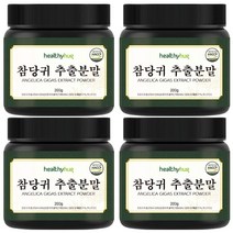 타이거아울렛 참당귀 추출 분말 데커신 200g x 4통 국산 100% 프리미엄 당귀 추출물 추출액 뿌리 잎 차 가루, 단품, 단품
