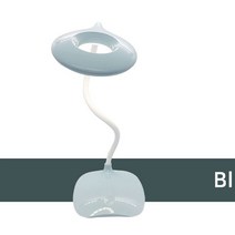 아이스크림 LED조명 데스크미니램프 탁상용 사무실 책상용 USB충전스탠드, 블루