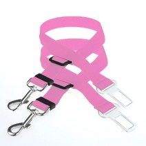 ZEZEPET 애견 자동차 안전줄 벨트, 핑크 (G408PRL226), 2개입