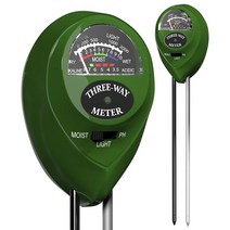 3 In 1 토양 PH 측정기 식물 수분 햇빛 디지털 테스터 정원 꽃 원예 감지기 분석기, CHINA, 금, 01 금