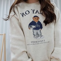 [기모빵빵] 런던 곰 맨투맨 (4color)