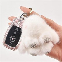 벤츠 E300 키케이스 GLC220d GLA GLE 액세서리, 메르세데스 크리스탈 바이올렛 큐빅 키홀더, 메르세데스크리스탈바이올렛큐빅키홀더/OneSize