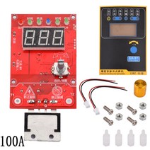 스폿용접기 스팟용접기 스풋41A/100A LED 디지털 스폿 용접 기계 더블 펄스 조정 시간 및 전류 제어 보드 A, [02] 100A, 02 100A, 02 100A