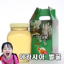 지리산 산청 아카시아 자연 벌꿀 유리 병 2.4kg, 1병(2.4kg)