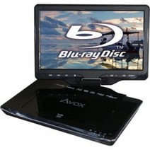 AVOX 10 인치 휴대용 블루 레이 플레이어 APBD-1080HK