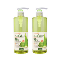 오가니아 알로에 베라 미백 수딩젤 98%, 400g, 8개
