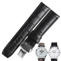 Wentula Baume & Mercier CLASSIMA 8688 8792 송아지 가죽 밴드 정품 스트랩 시계, 01 Black_03 21mm
