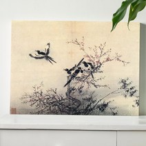 신사임당 신윤복 전통 민화 풍수 한국 전통 민속화 풍속화 인테리어 학교 교실 교육 액자, 22.김홍도-홍매비작