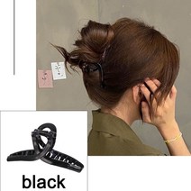 스노우보드엣징 여성 패션 심플 골드 컬러 헤어 클로 레트로 클립 머리핀 머리띠 헤어핀 크랩 트렌드 액세서리, [32] 659101