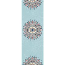 컬러 프린팅 매트 고무 PU 흡한 논슬립 요가 매트 각인, 빨간색